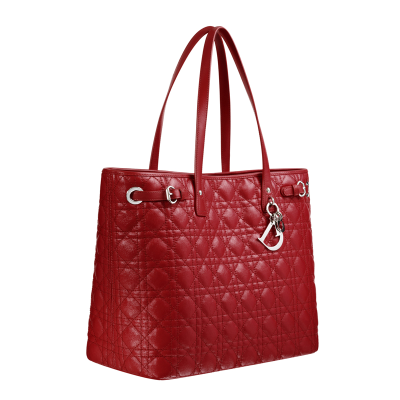 Large Panarea shopping bag in burgundy canvas