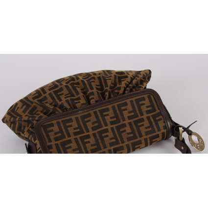 Fendi 8BR436 Big F Coffee