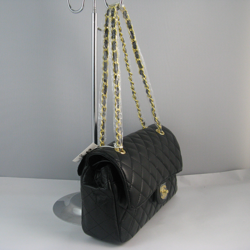 Chanel Black color with Gold chain