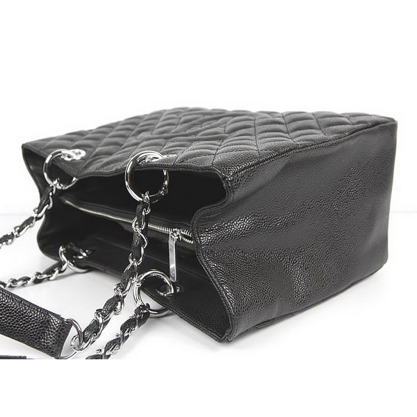 Chanel Black Caviar Leather Handbags with Silver Hardware 50995