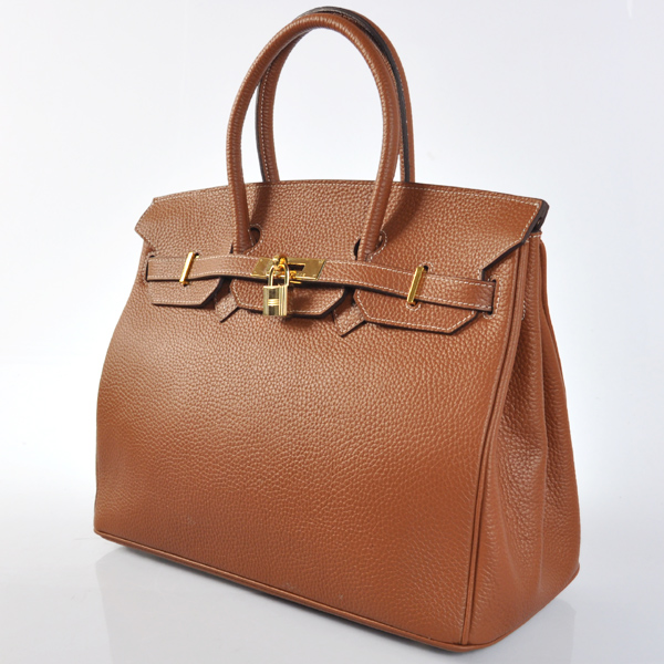 Hermes Birkin 35CM Dark Wheat clemence leather(Gold)