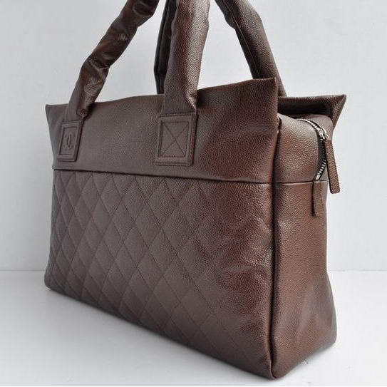 Chanel Coco Cocoon Large Tote Bag A48620 Brown