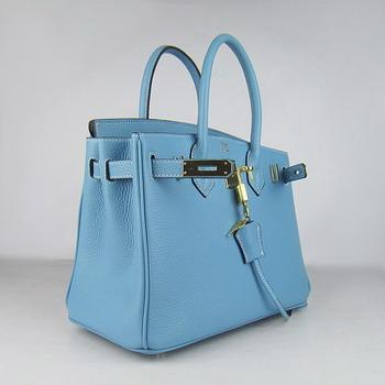 Birkin 30CM Light Blue (gold)