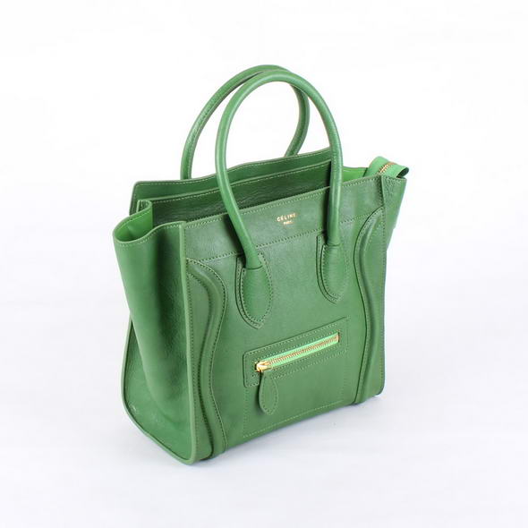 Celine Luggage Medium Bag 98167 in Green