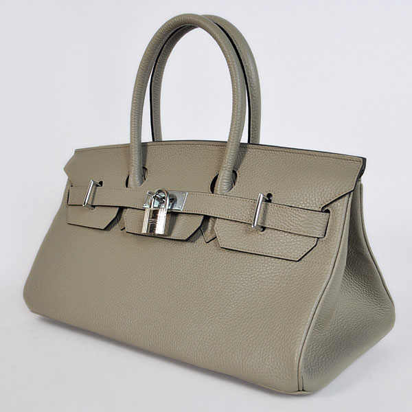 Hermes Birkin 42CM clemence leather in Silver Grey with Silver hardware