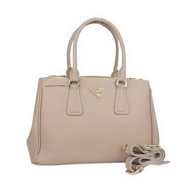 Prada Saffiano Classic Tote Bag BN1801 Light Pink