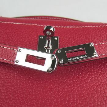 Hermes Kelly 22CM Cattle Neck Stripe Red