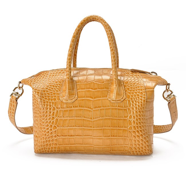 Givenchy Antigona Duffel Leather Shoulder Bag Yellow