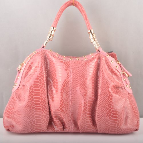 Miu Miu Tote Snake Veins Handbags 90302 Watermelon Red