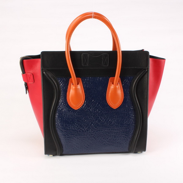 Celine Luggage Juboo Woman Handbag Maroon Black Navy Blue