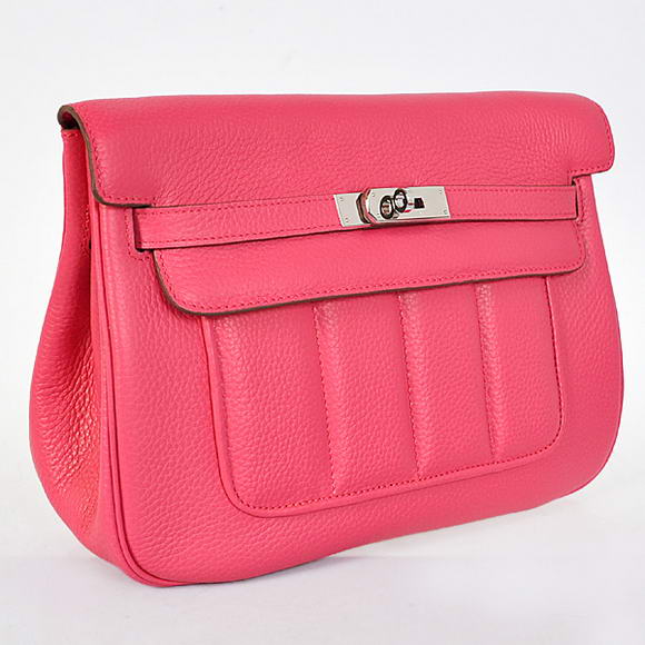 2012 New Hermes Bags Clemence Leather Peach