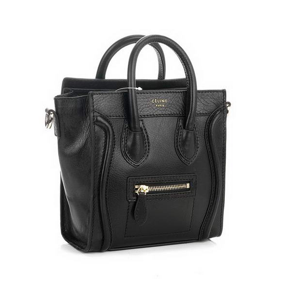 Celine Luggage Mini 165213MBA in Original Leather Black