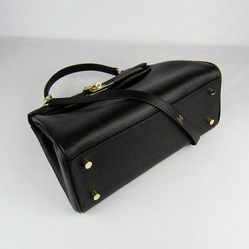 Hermes Kelly 32CM Black(gold)