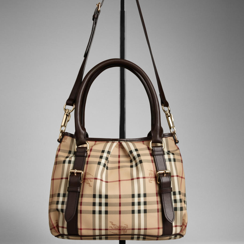 SMALL HAYMARKET CHECK TOTE BAG