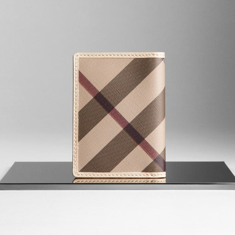 SMOKED CHECK ID CARD CASE.