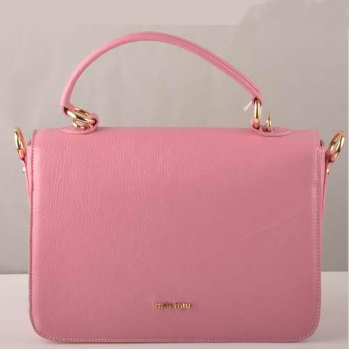 Miu Miu Leather Tote Bags 7431 Pink