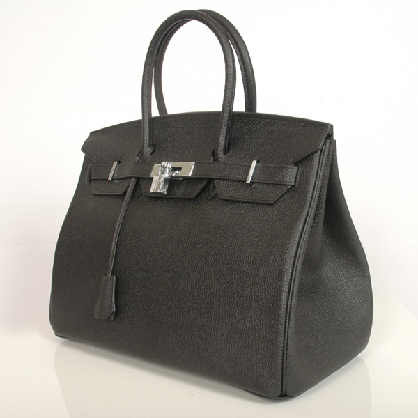 Hermes Birkin togo leather 35CM Black togo(Silver)