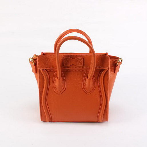 Celine Luggage small Fashion Bag Orange