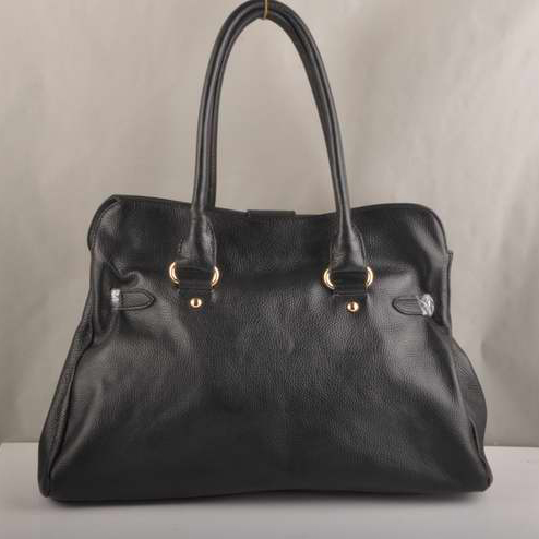 Miu Miu Calf Leather Tote Bags 90331 Black