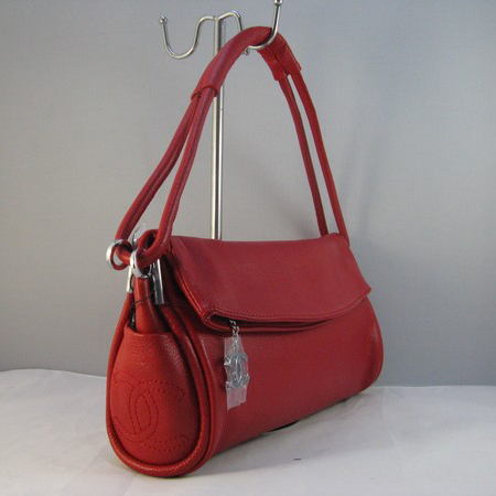 Chanel Red lambskin leather Flap Bag