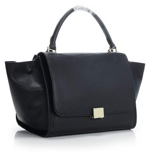 Celine Trapeze Bags Original Leather 3042 Black