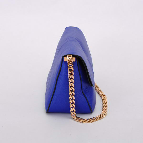 Celine Gourmette Small Bag in Ferrari Leather Royalblue