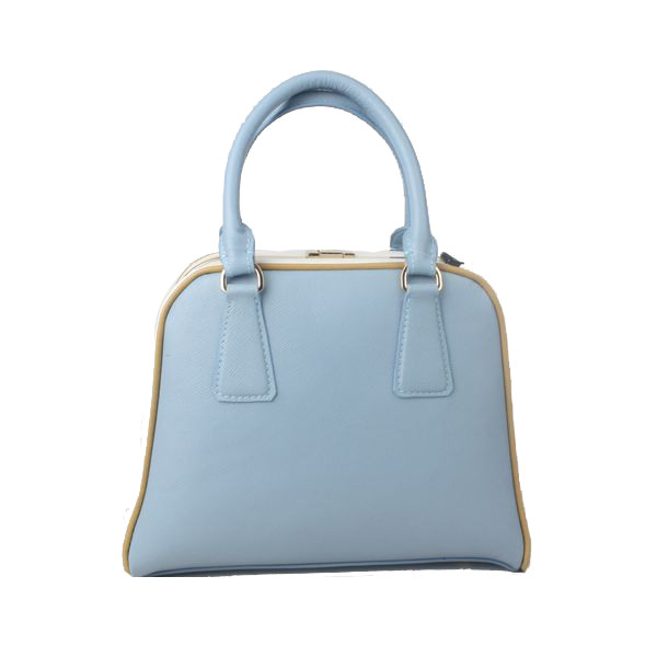 Prada Saffiano Leather Small Tote Bag BL0809 Light Blue