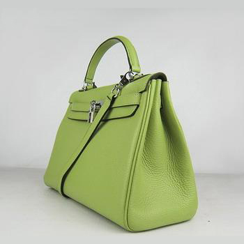 Hermes Kelly 32CM Green(silver)