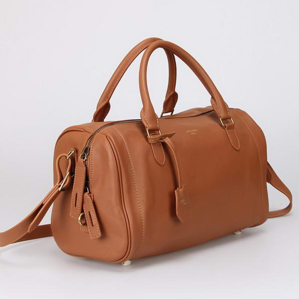 Celine Asymmetrical Original Leather Samll Bag 88035 Brown