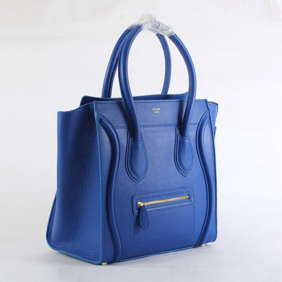 Celine Luggage Bags Jumbo in Lambskin Blue