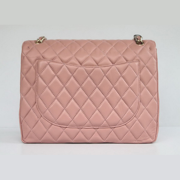 Chanel Flap Bag Quilted Pink Lambskin with Gold Chain 1116