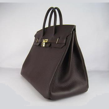 Hermes 40CM Dark Coffee (gold)