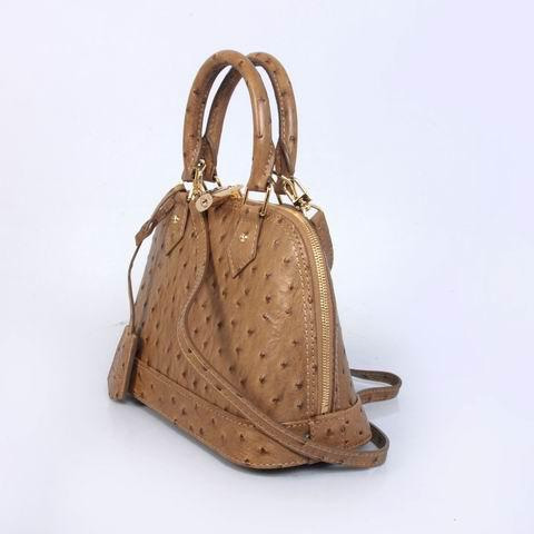 2013 Louis Vuitton Ostrich Leather Alma BB M91606 apricot