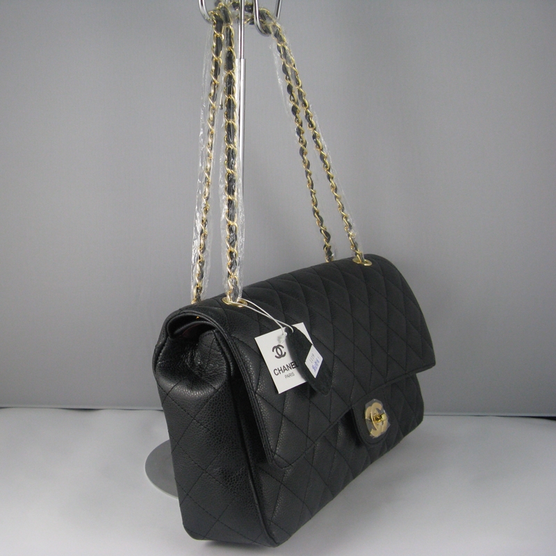 Chanel Black color with Gold chain