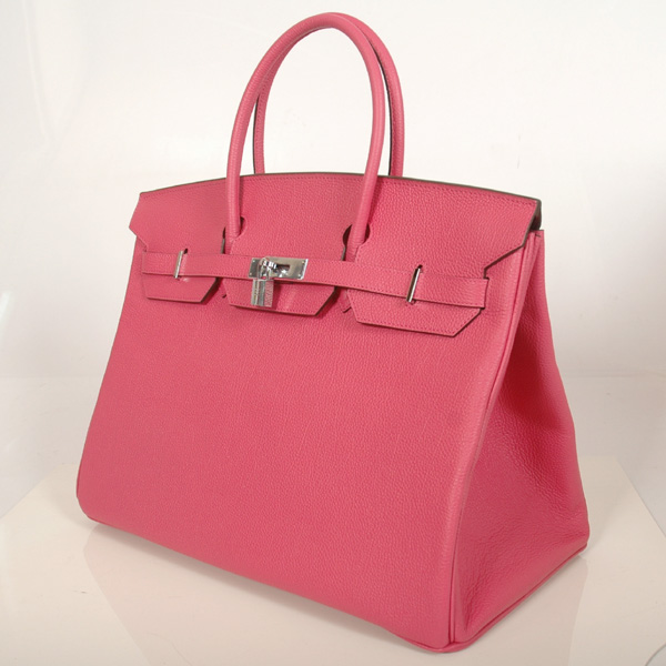 Hermes Birkin togo leather 40CM togo in Peach with Silver hardware