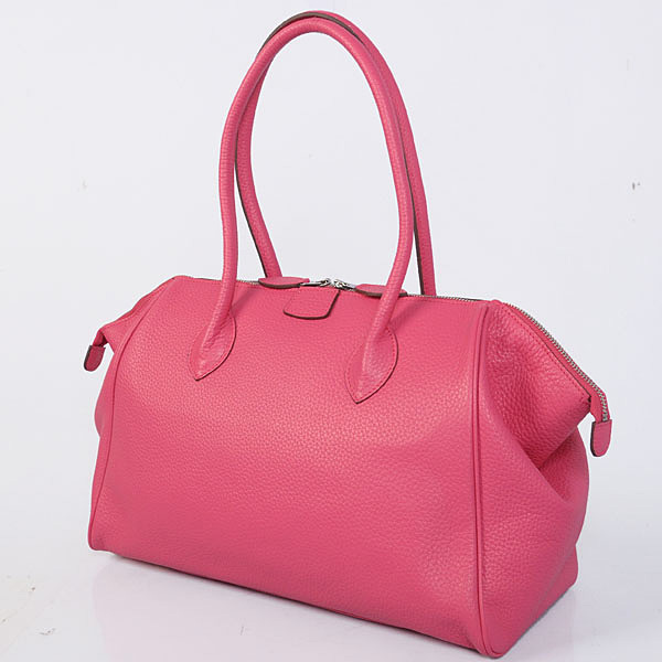 Hermes 37cm paris bombay clemence leather in Peach