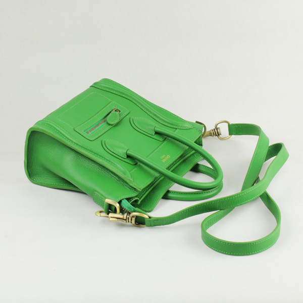 Celine Luggage small Fashion Bag Green