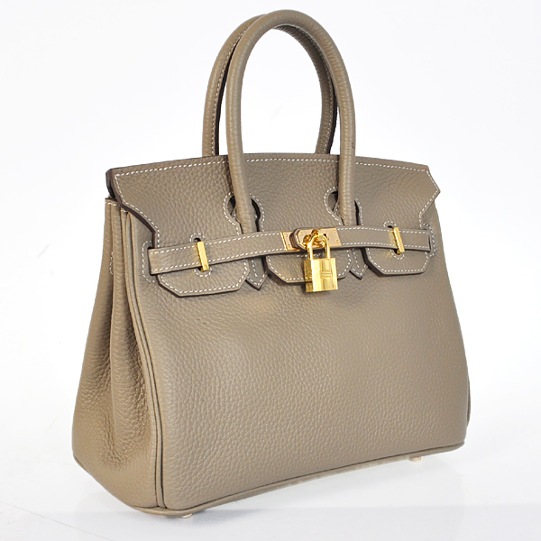 Hermes Birkin 25CM clemence leather in Dark Grey with Gold hardware