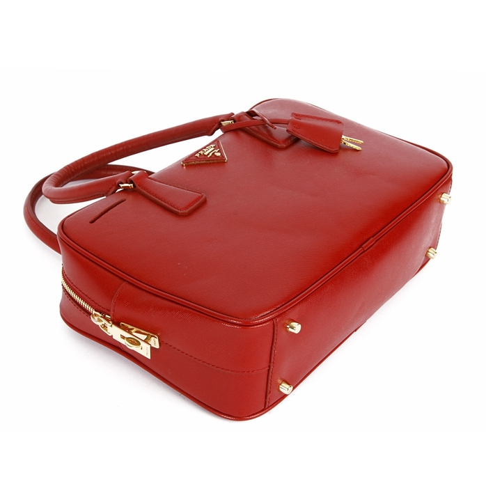 Prada Small Saffiano Doctor Bag BL0095 - Red