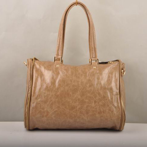 Miu Miu Tote Oil Leather Handbags 90339 Brown