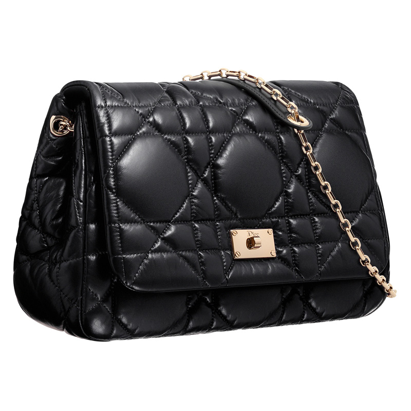 Black leather 'Dior Milly La Foret' bag