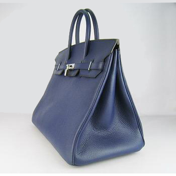 Hermes 40CM Dark Blue (silver)