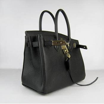 Birkin 30CM Black (gold)