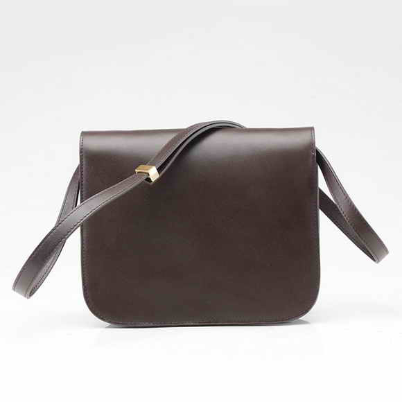 Celine Classic Box Large Flap Bag Deep Coffee