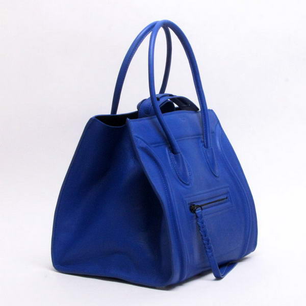 Celine Luggage Phantom Square Bags Smooth Leather 108905 Blue