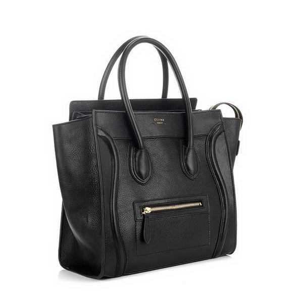 Celine Luggage Medium 1163984LBN in Original Leather Black