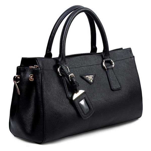 Hot Sell Prada Small Saffiano Leather Tote Bag BN1849 Black