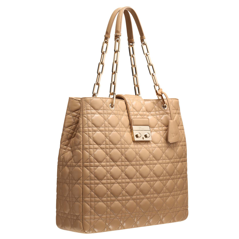 Beige leather 'Dior New Lock' bag