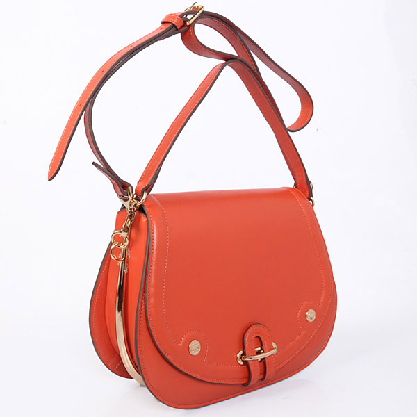 Hermes new 2012 bag Cowskin leather in Orange with Gold hardware