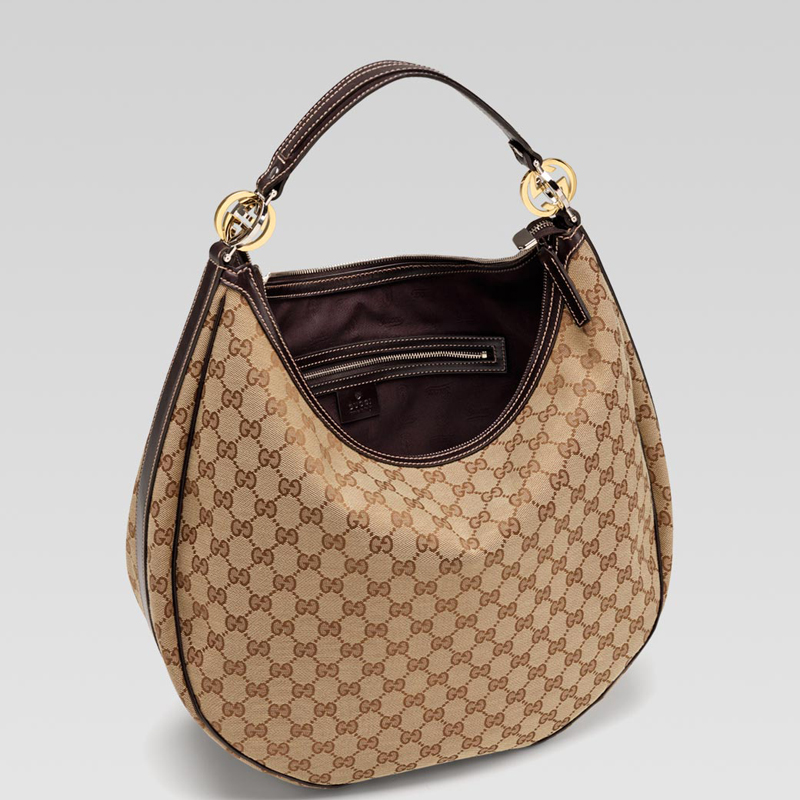 'GG twins' large hobo with interlocking  G ornamen